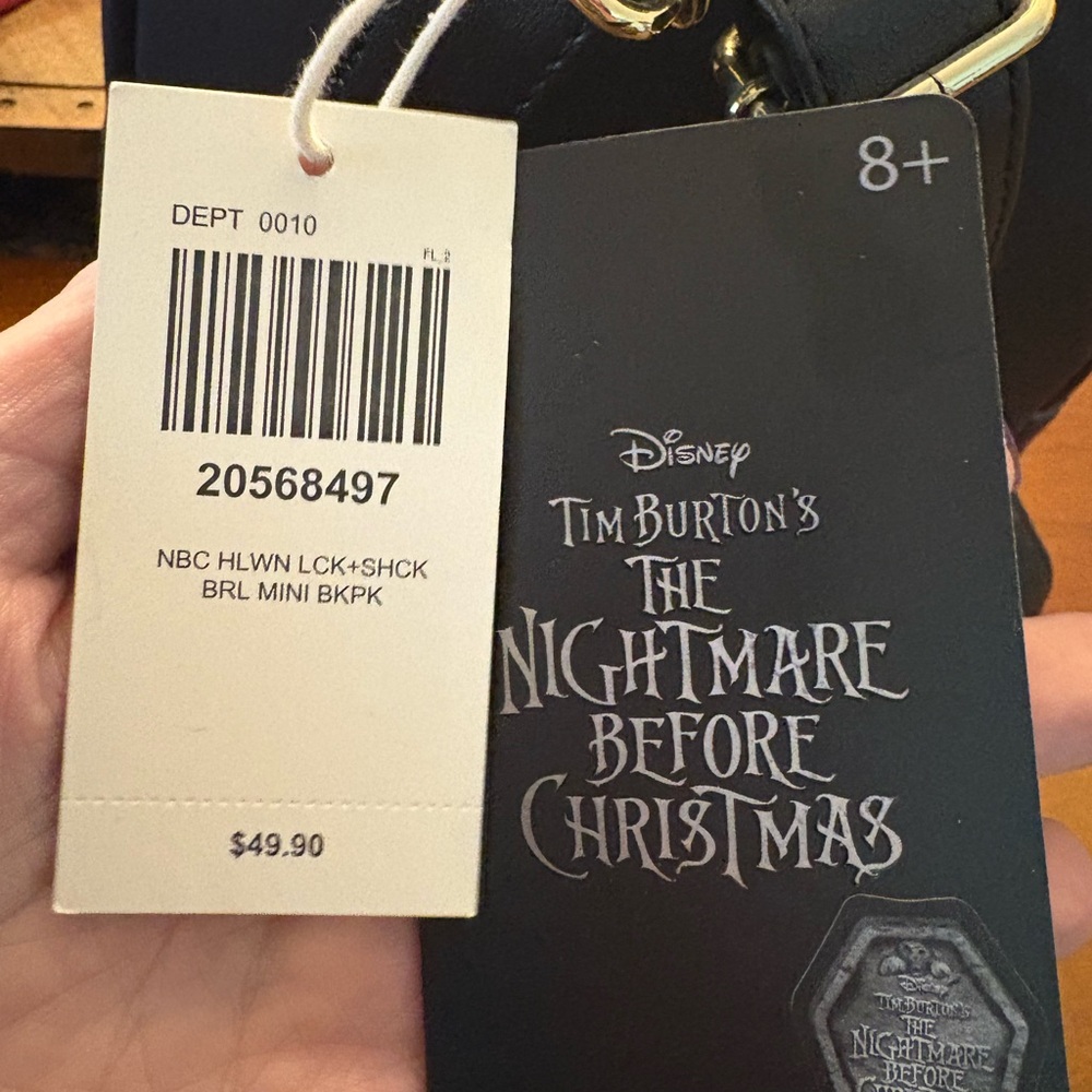 Disney Black and Orange Nightmare Before Christmas Loungefly - Picture 7 of 12